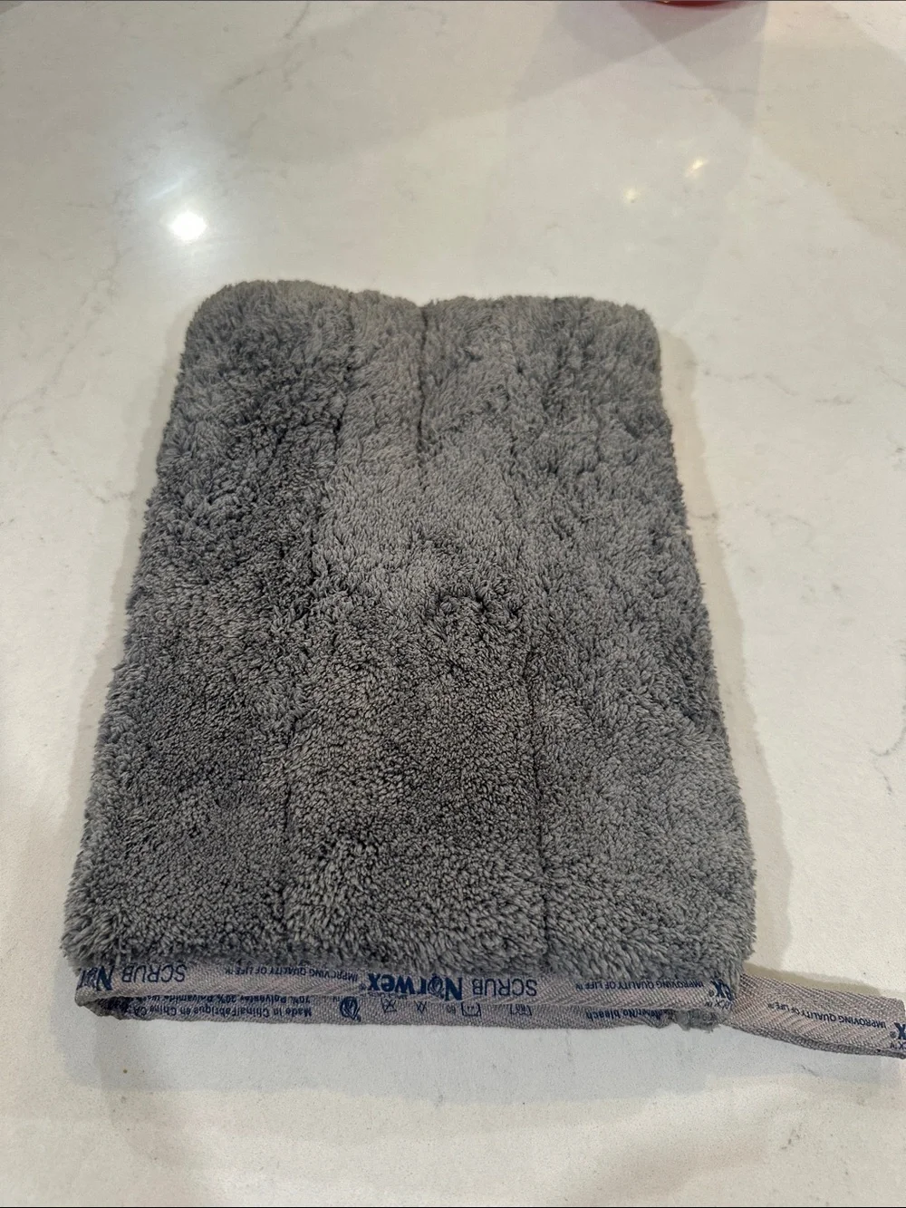 Norwex Gray Microfiber Scrub Mitt